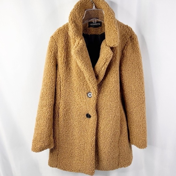 Liz Claiborne Outerwear. Teddy Coat. (MED) - Picture 2 of 14